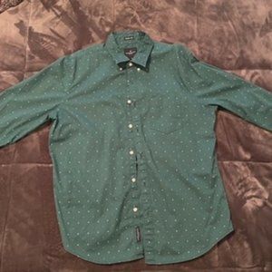 Green American Eagle Button-up Shirt